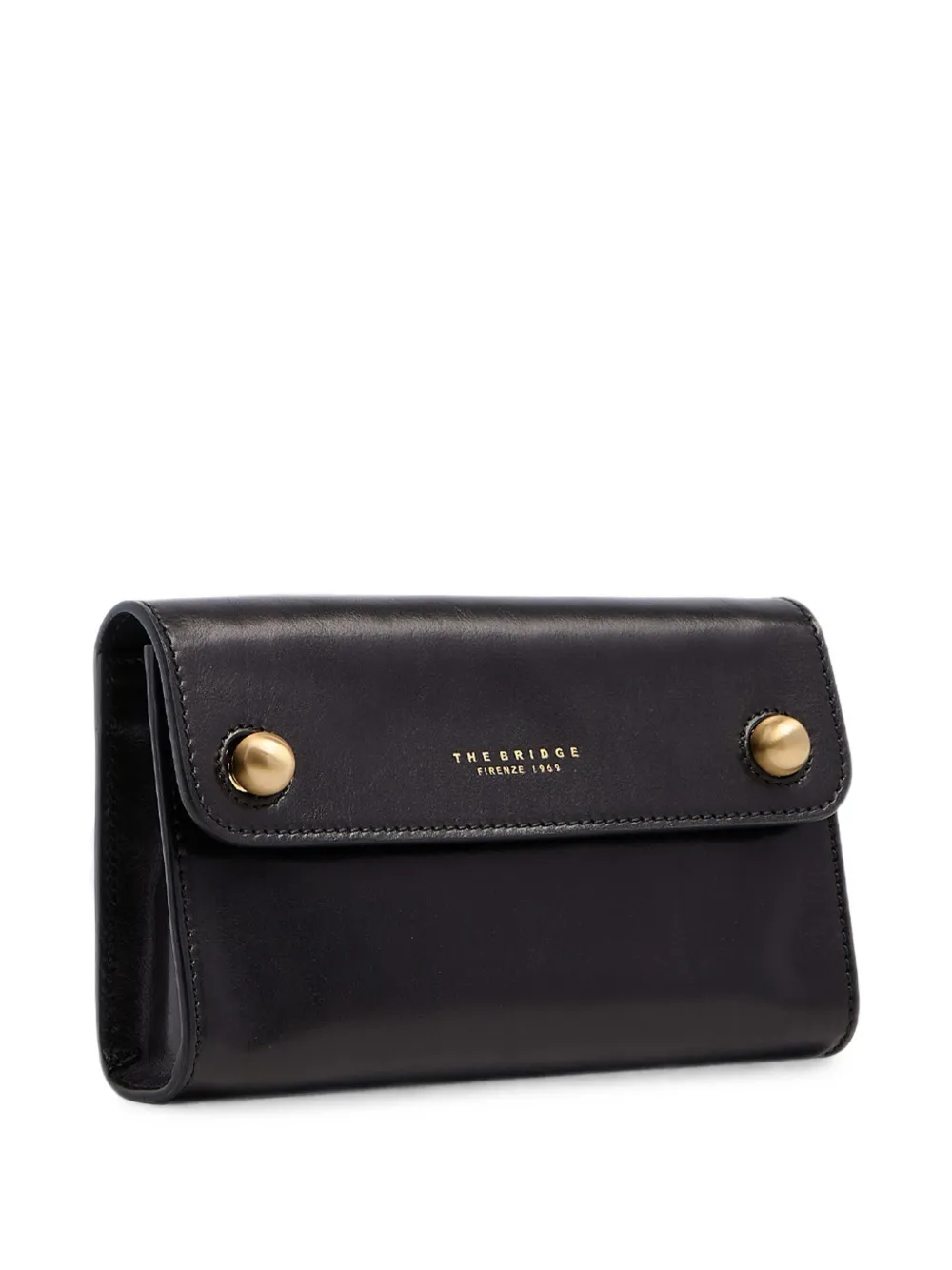 The Bridge Clutch met klepsluiting Zwart
