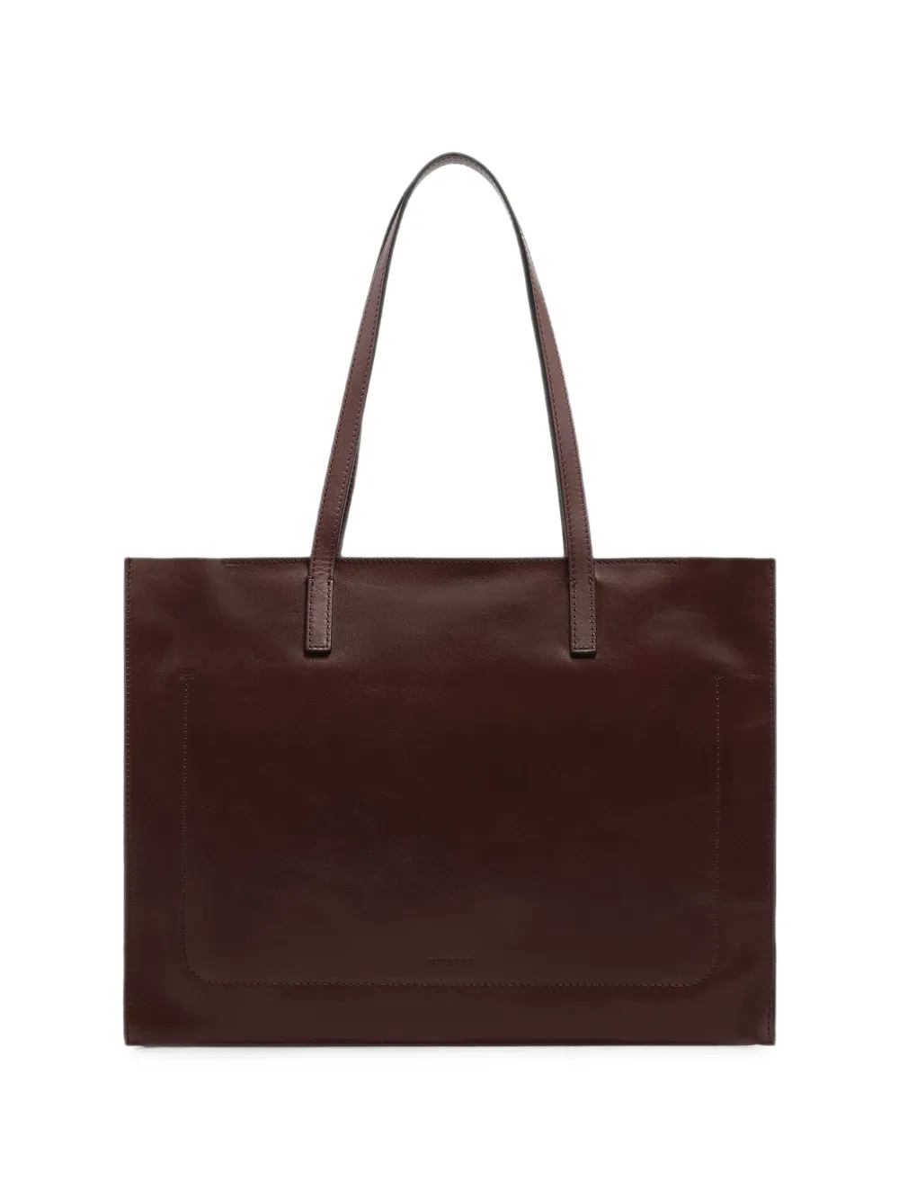 The Bridge Leren shopper Bruin