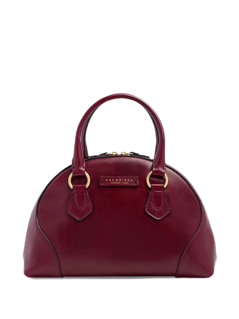 The Bridge Leren shopper Rood