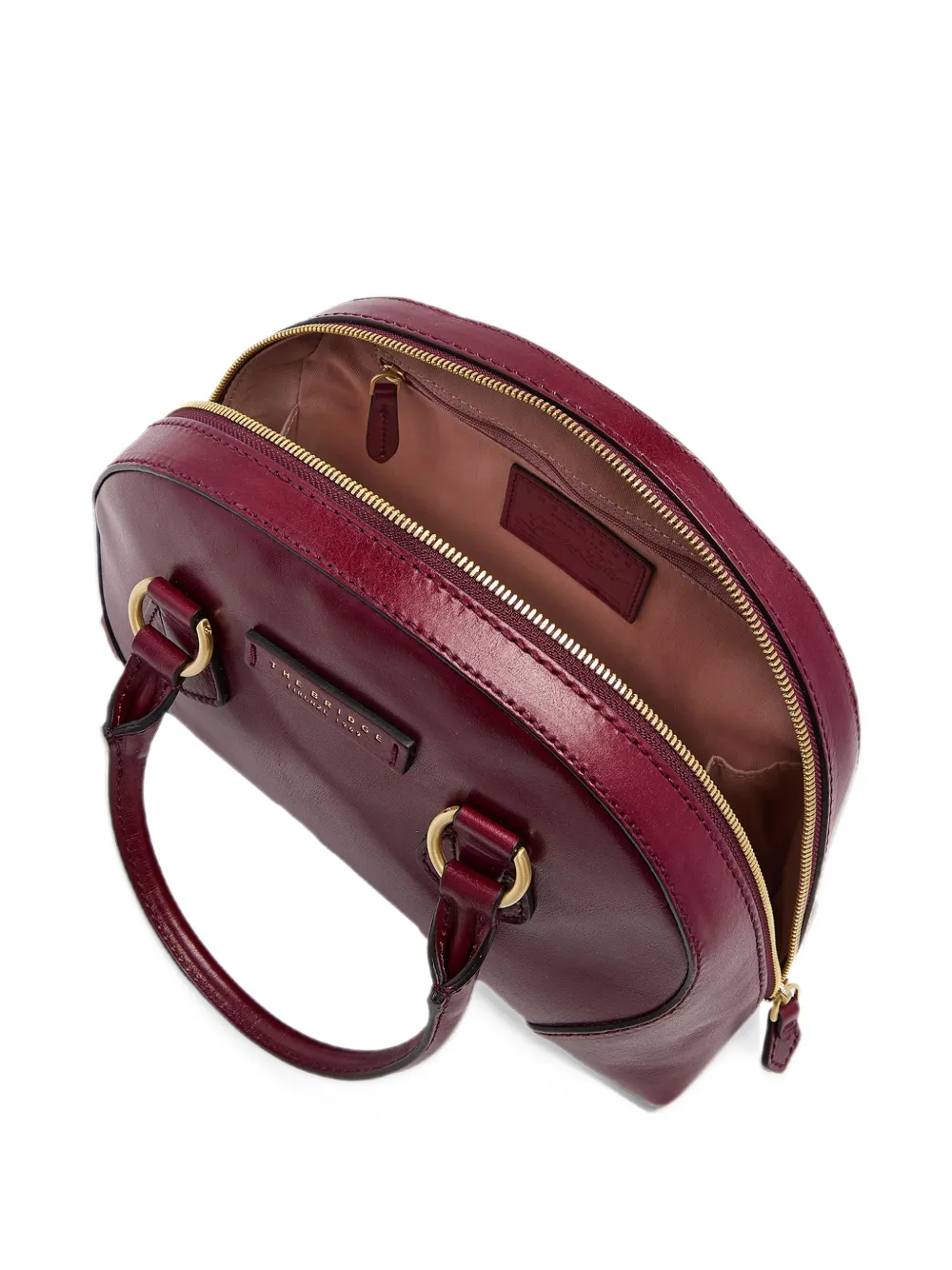 The Bridge Leren shopper Rood