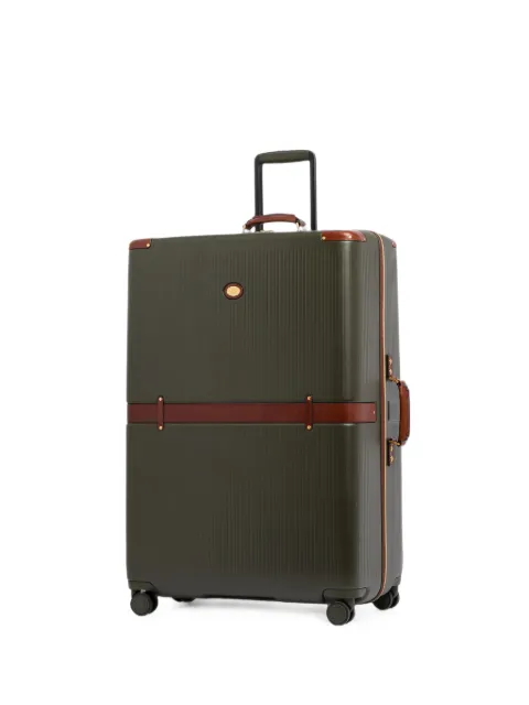 The Bridge leather-trim suitcase