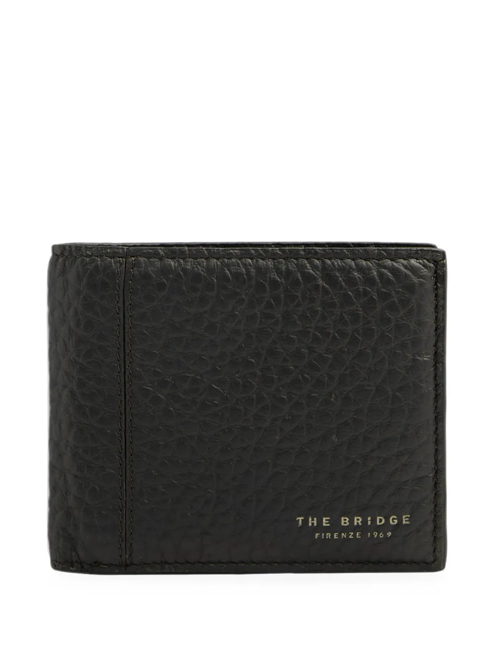 The Bridge pebbled leather wallet - Nero