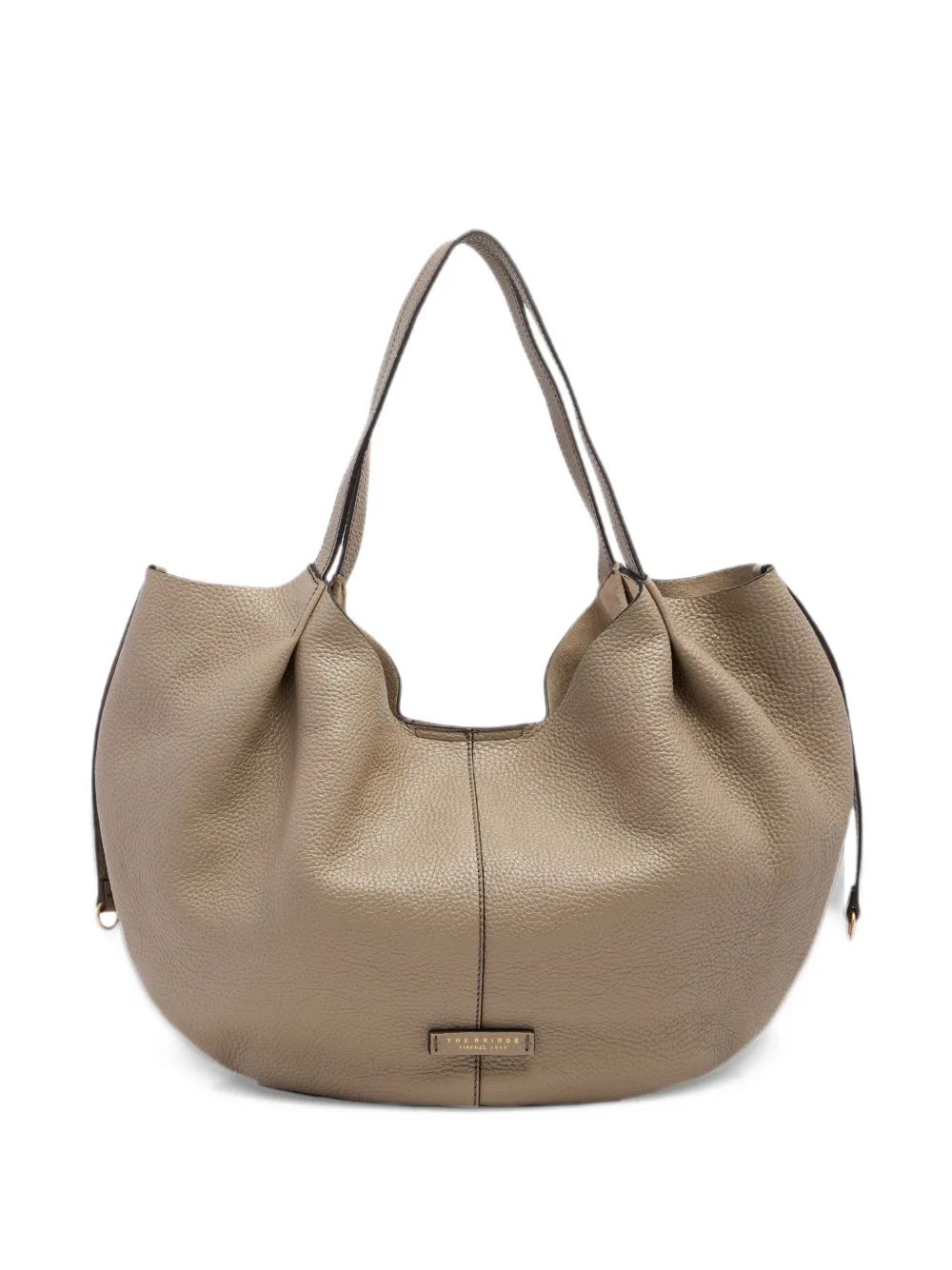 The Bridge Marisa leren shopper met textuur Beige