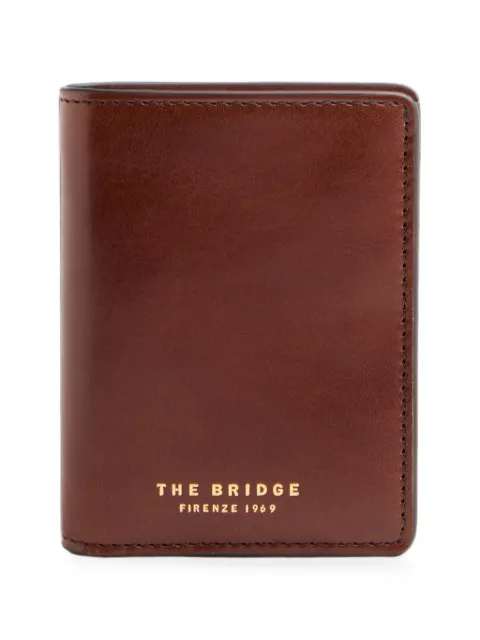 The Bridge logo-print leather wallet