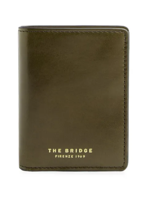 The Bridge green leather wallet