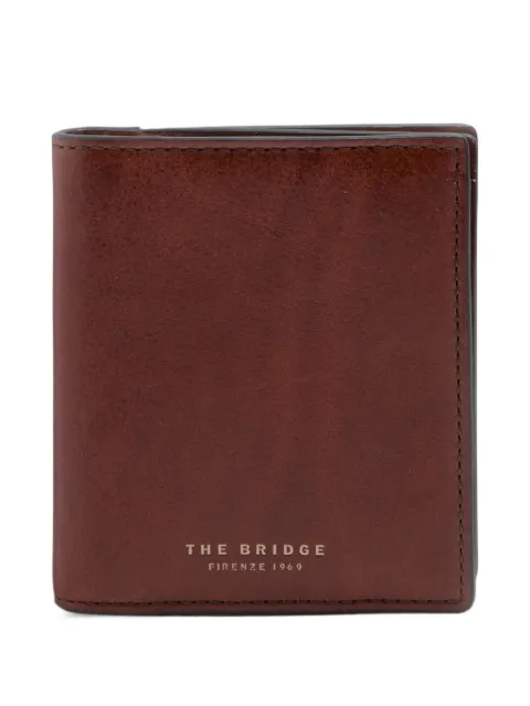 The Bridge logo-print leather wallet