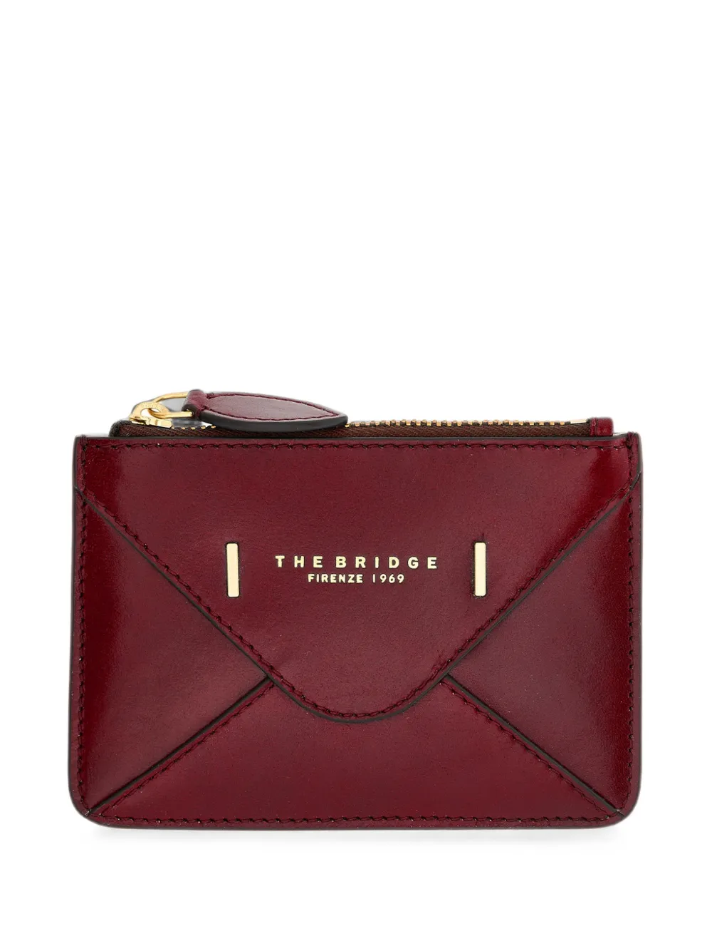 The Bridge zip-fastening leather card holder