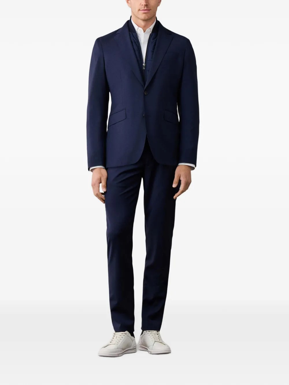 Hackett London Blazer met enkele rij knopen Blauw