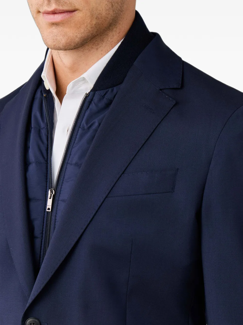 Hackett London Blazer met enkele rij knopen Blauw