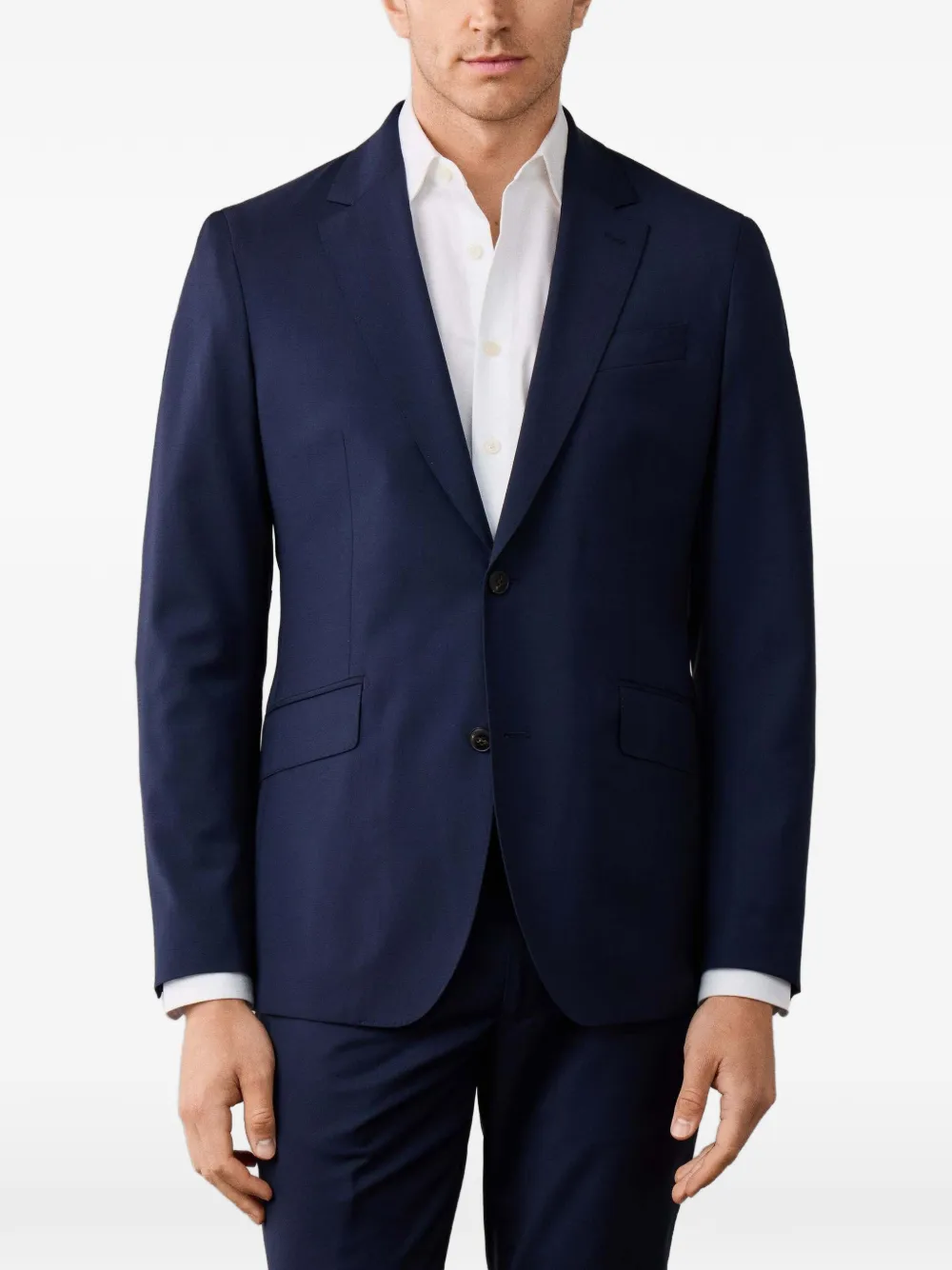 Hackett London Blazer met enkele rij knopen Blauw