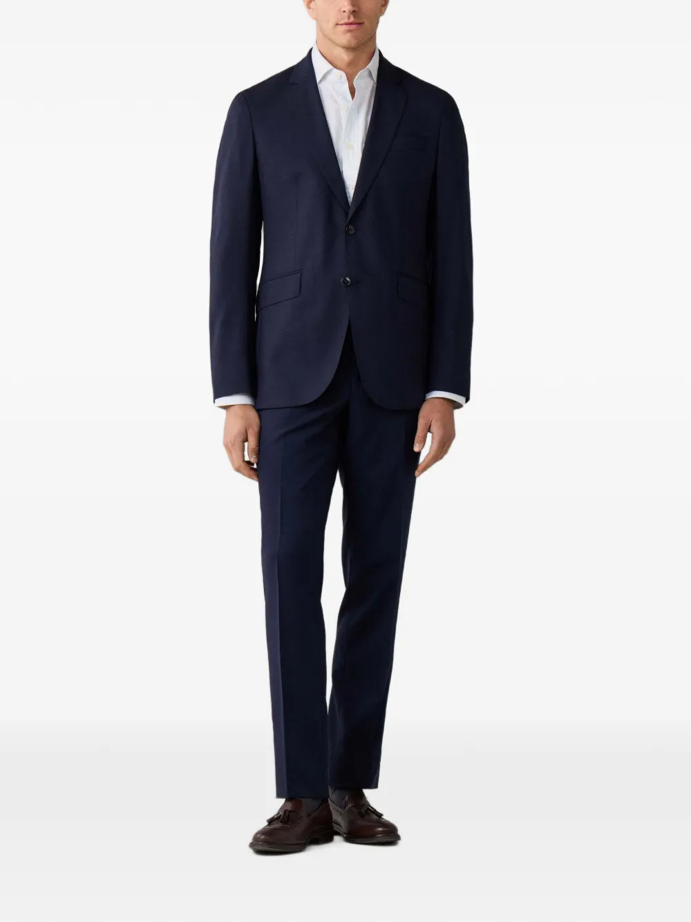 Hackett London Blazer met enkele rij knopen Blauw