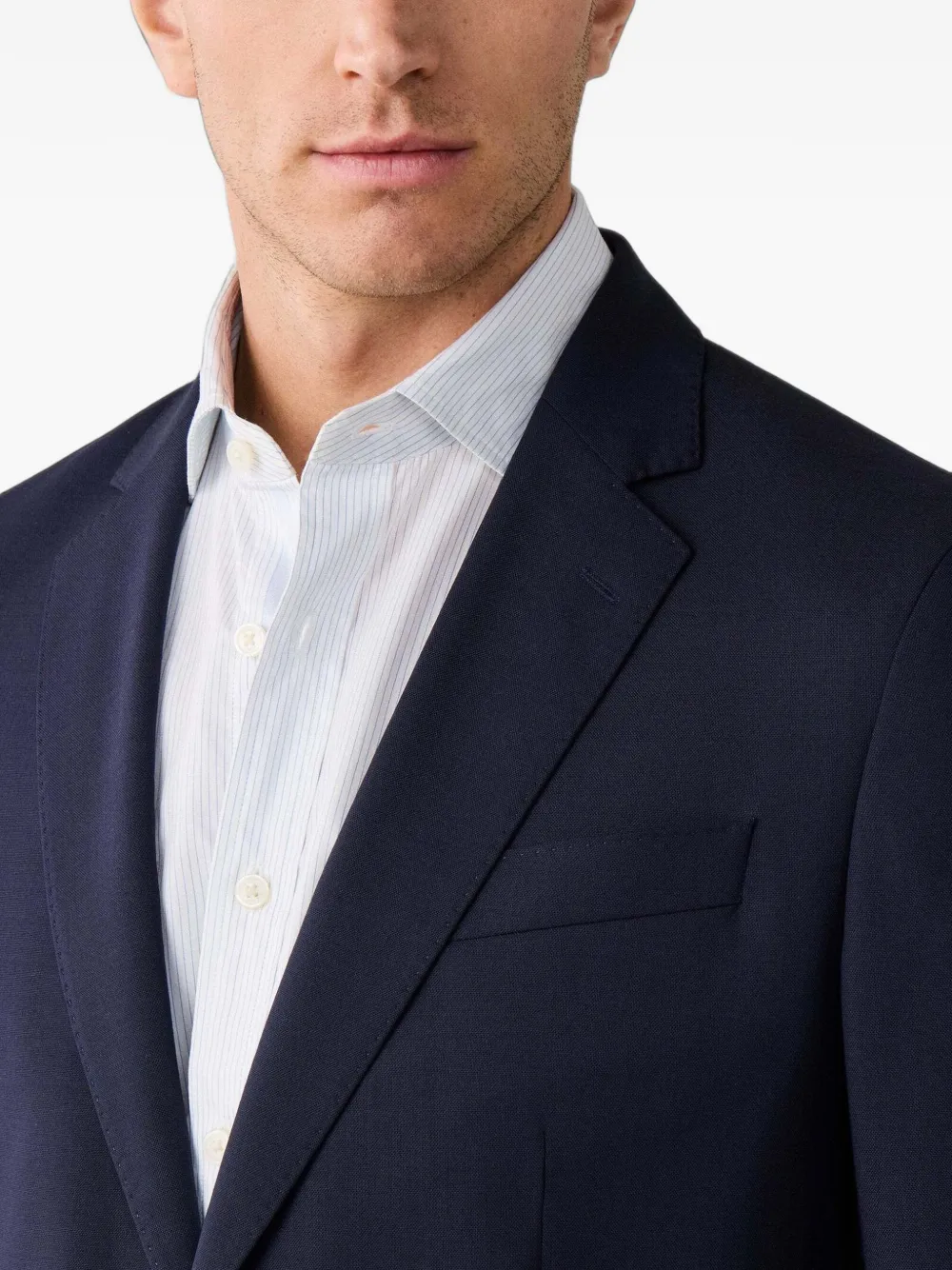 Hackett London Blazer met enkele rij knopen Blauw