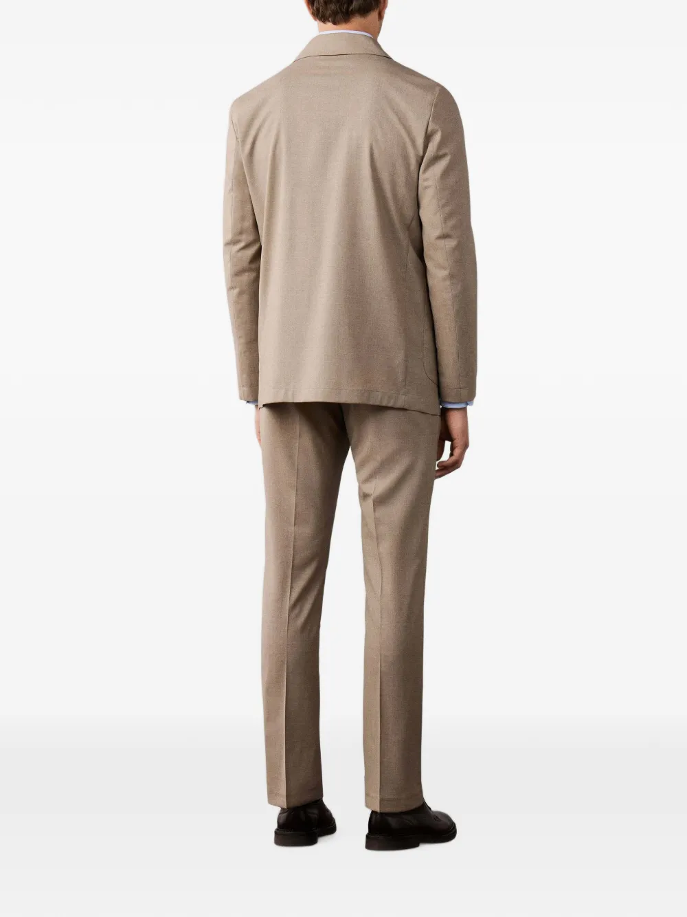 Hackett London Wollen blazer met enkele rij knopen Beige