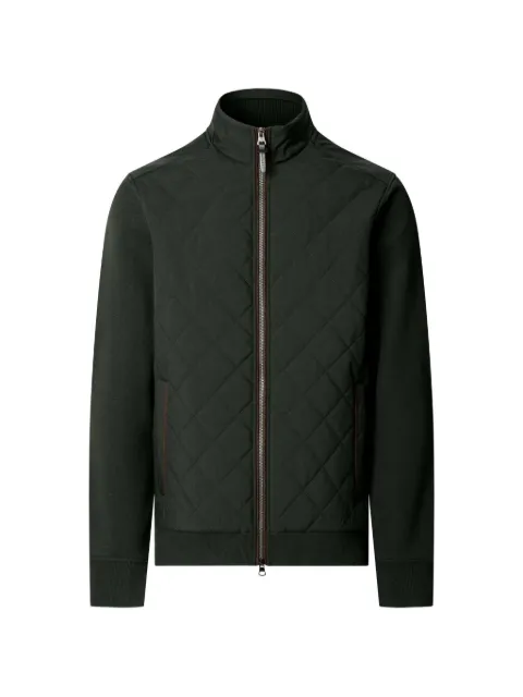 Hackett London quilted zip-up sweatshirt