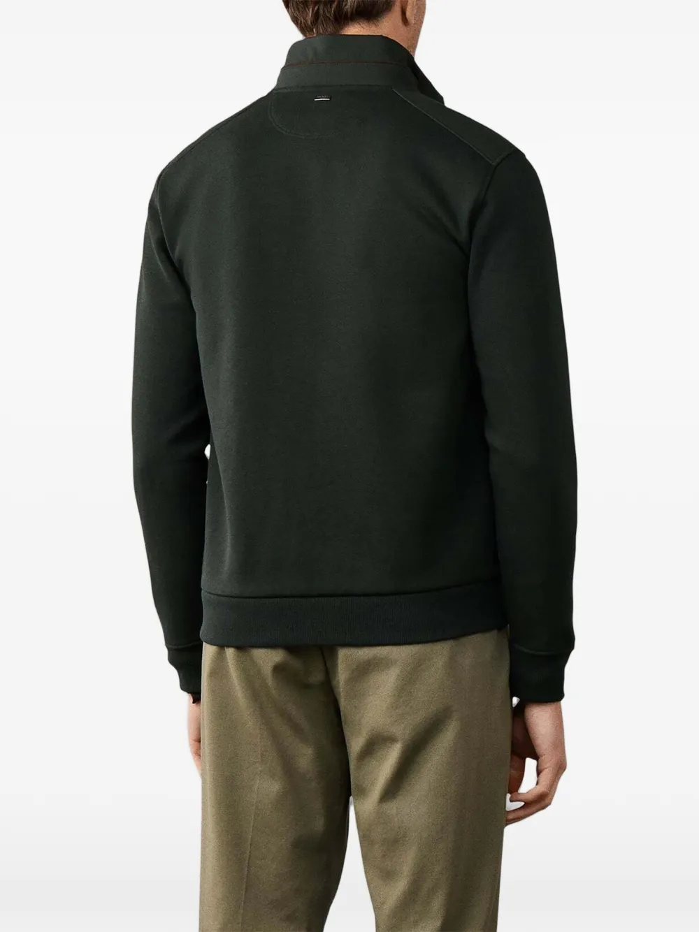 Hackett London Gewatteerde sweater Groen