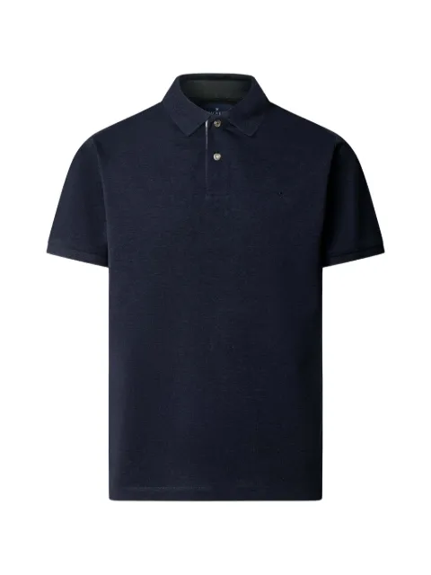 Hackett London check-trim cotton polo shirt