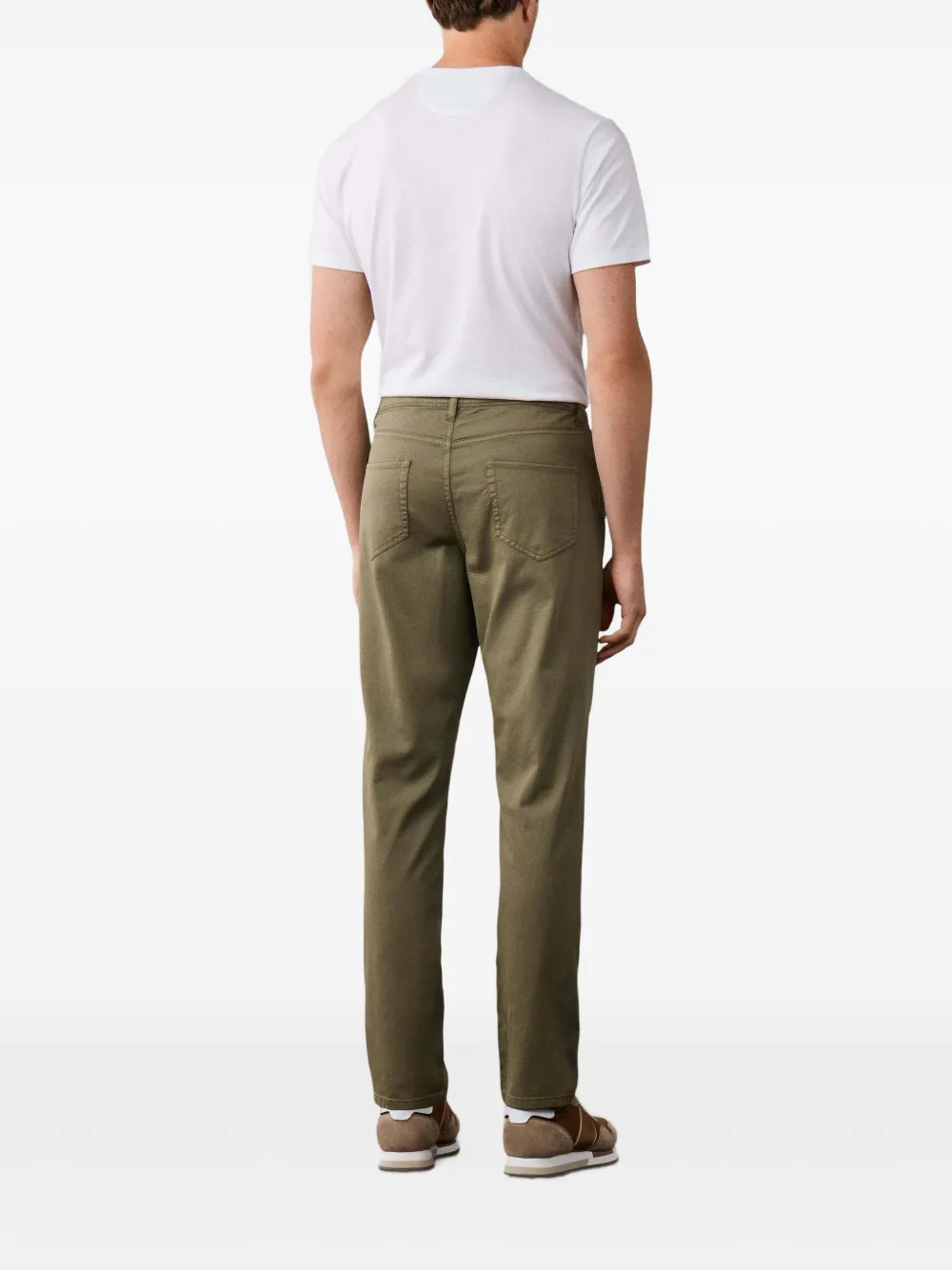 Hackett London Straight broek Groen