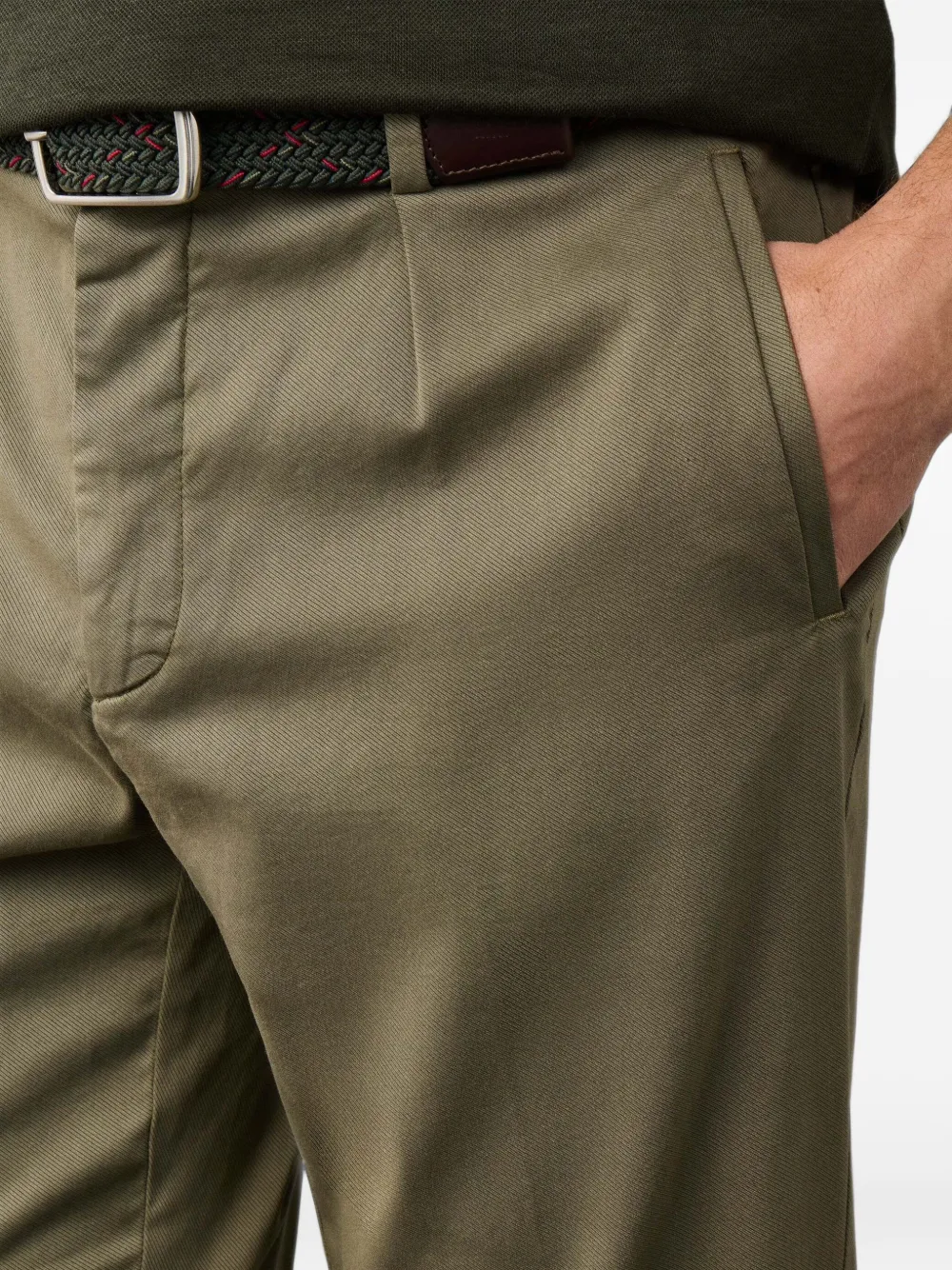 Hackett London Plooibroek Groen