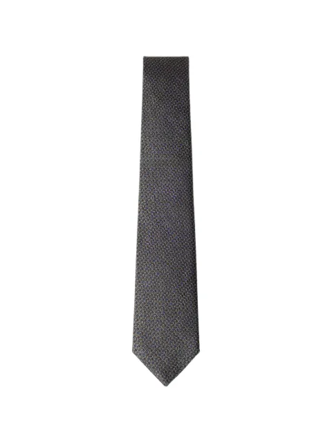 Hackett London corbata con motivo de hoja geométrico