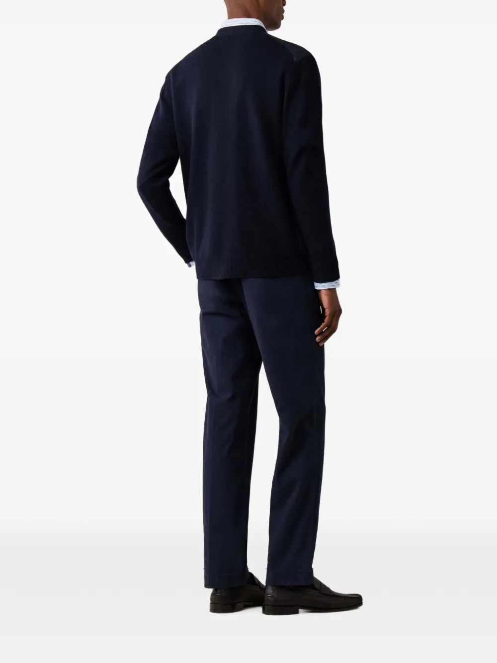 Hackett London Vest met V-hals Blauw