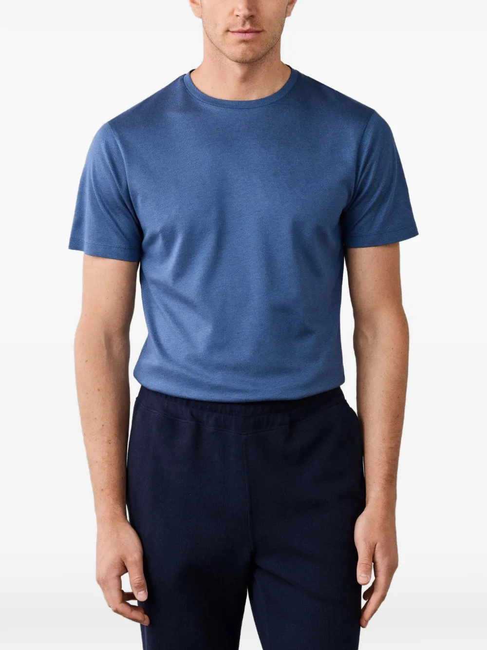 Hackett London T-shirt met ronde hals Blauw