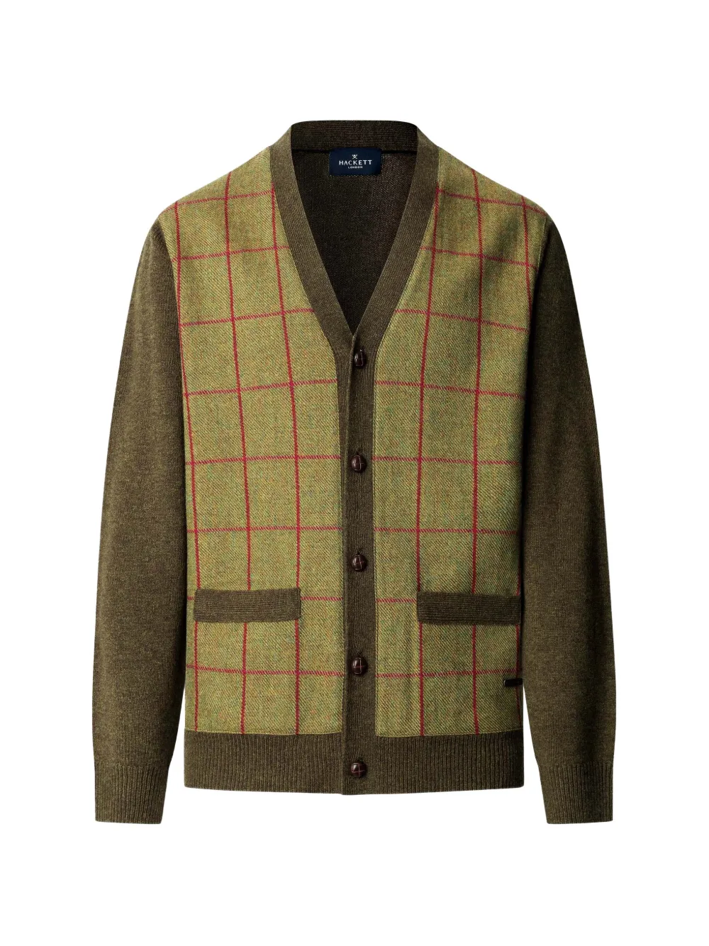Hackett London Cardigan con scollo a V - Verde