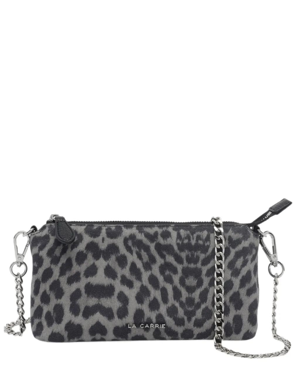 La Carrie Lio leopard-print cross body bag - Grigio
