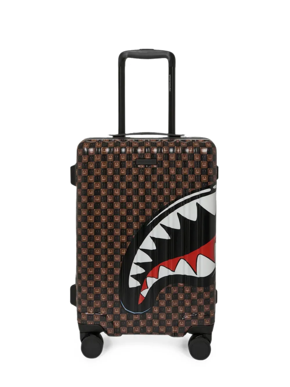 Sprayground Sharks In Paris suitcase - Marrone