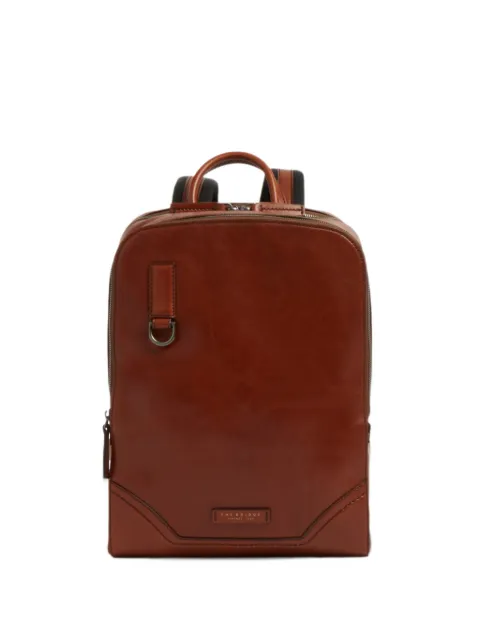 The Bridge Matteo leather double-zip backpack