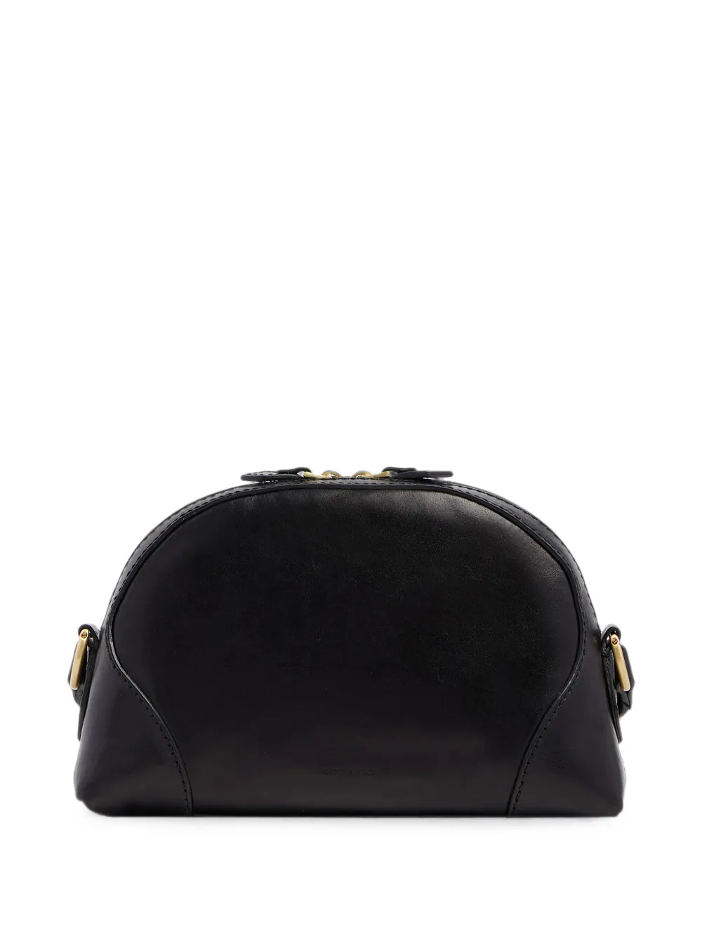 The Bridge Magda curved leather shoulder bag - Nero