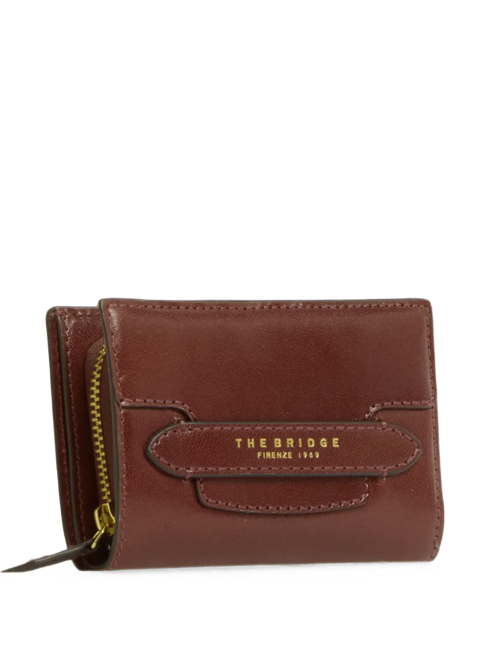 The Bridge logo-print leather wallet - Marrone