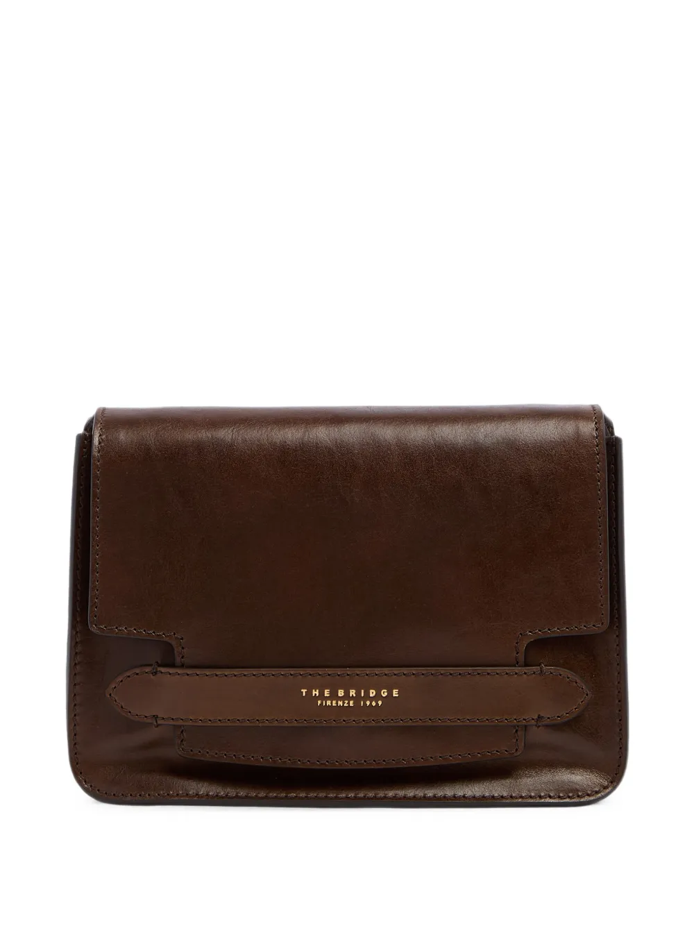 The Bridge Lucrezia leather cross body bag - Marrone