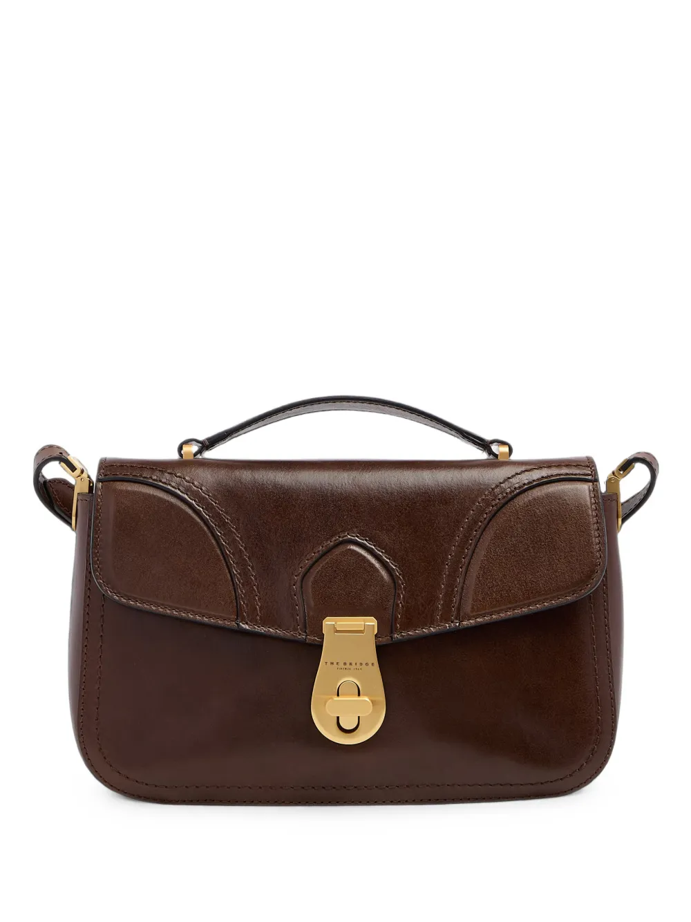The Bridge Mia leather tote bag - Marrone