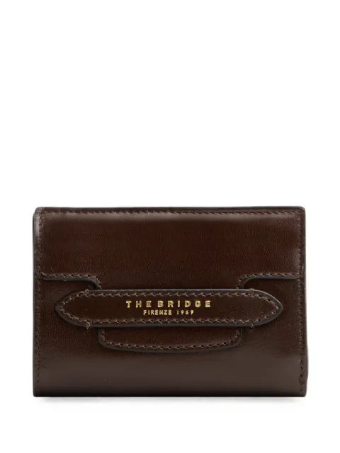 The Bridge logo-stamp leather wallet
