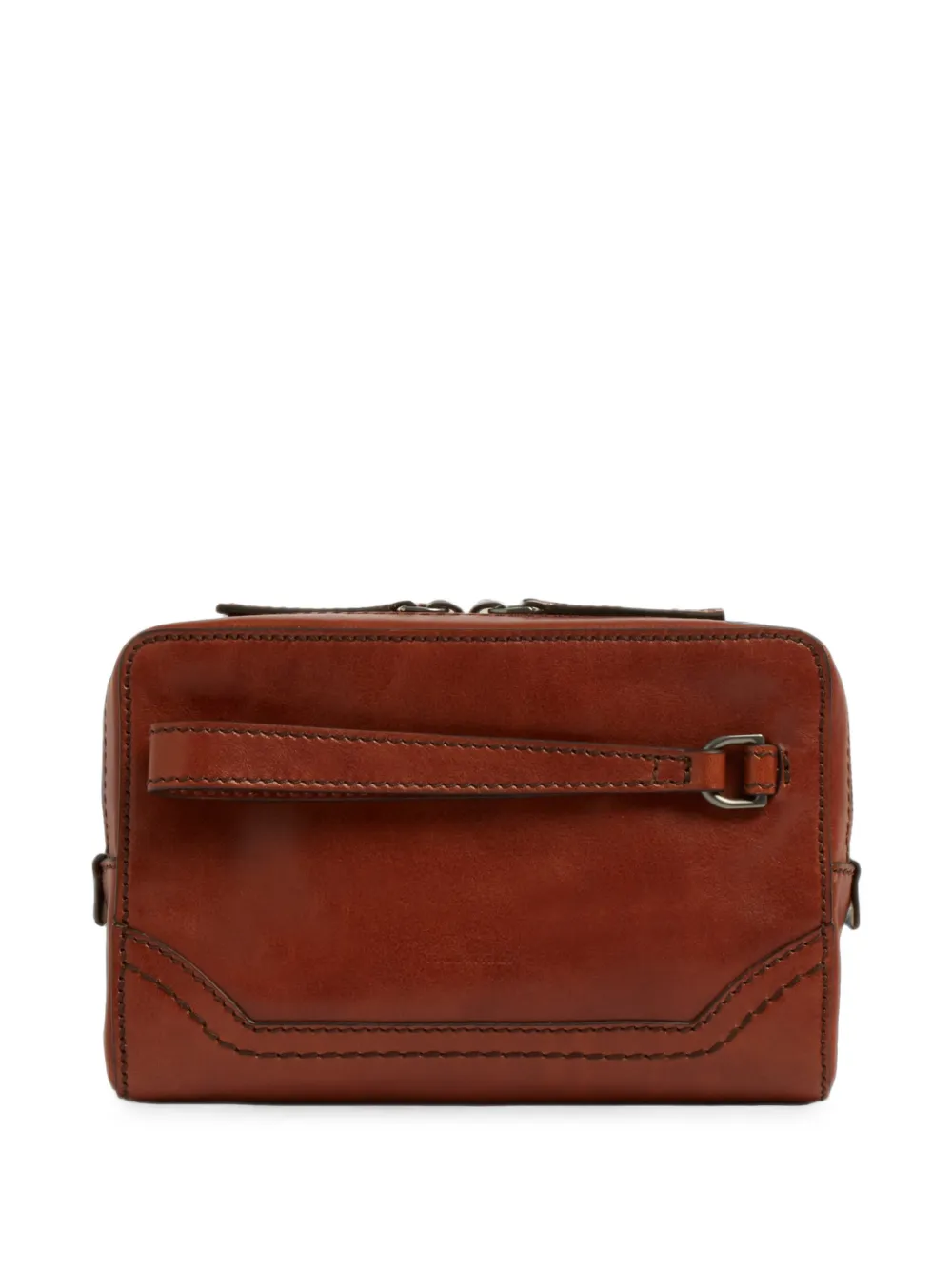 The Bridge Leren clutch Bruin