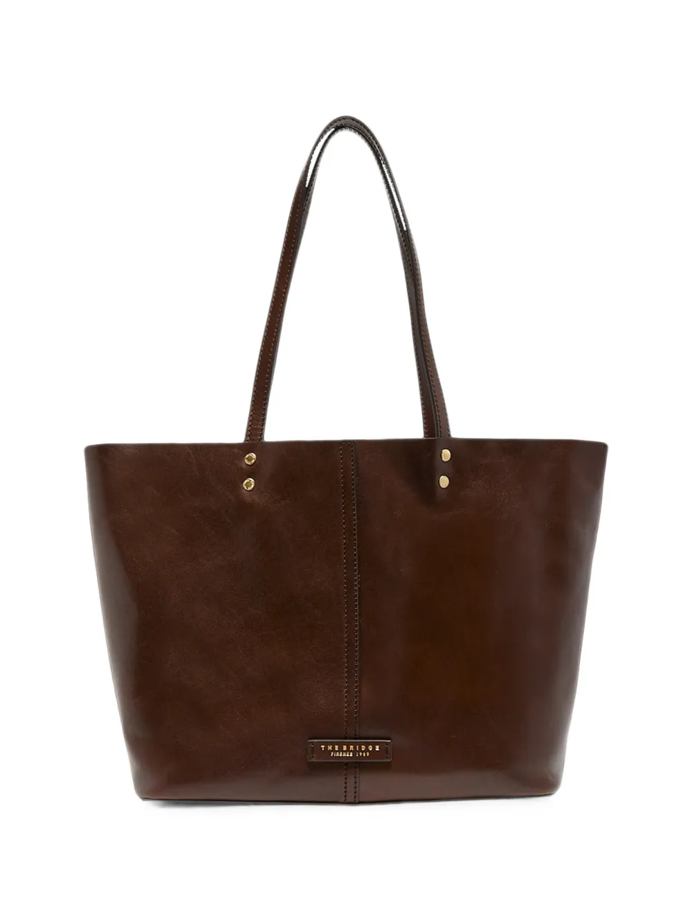 The Bridge removable-pouch leather tote bag - Marron The Bridge removable-pouch leather tote bag - Marron