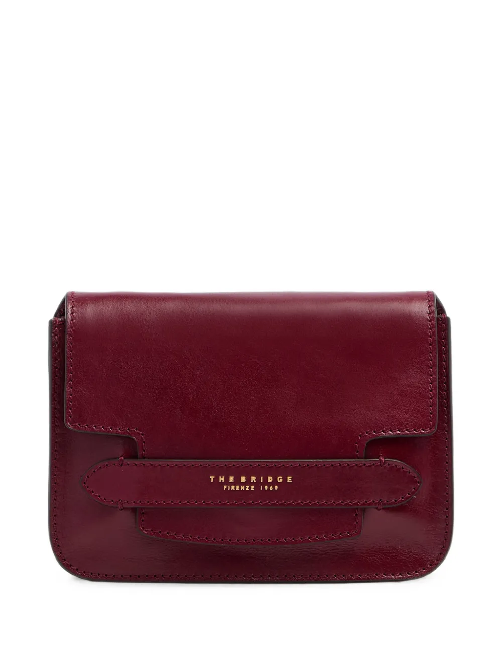 The Bridge leather cross body bag - Rosso