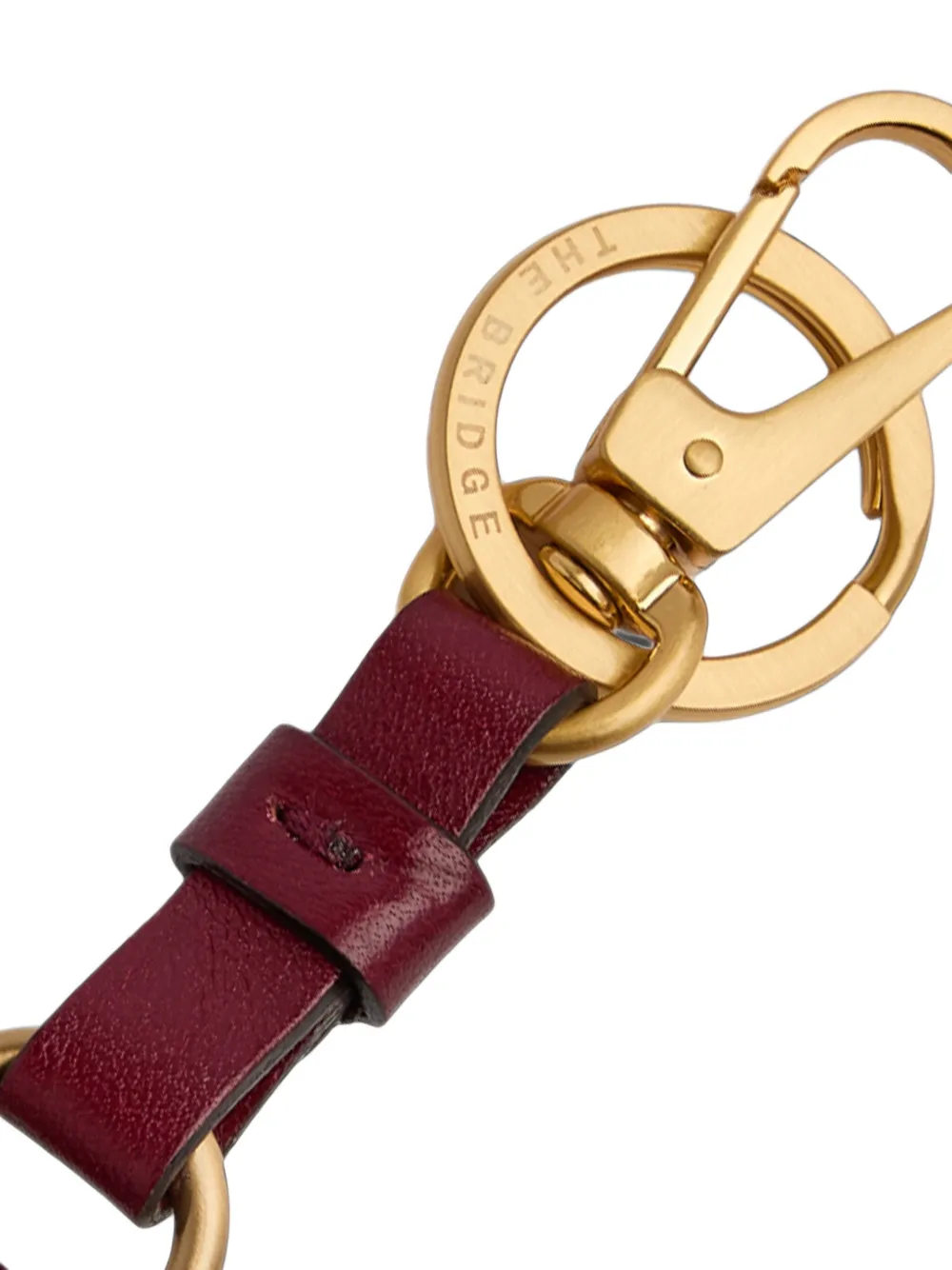 The Bridge Leren sleutelhanger Rood