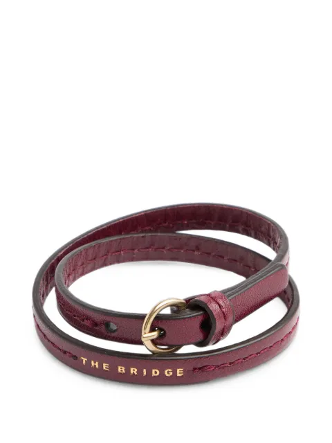 The Bridge buckle-fastening leather bracelet