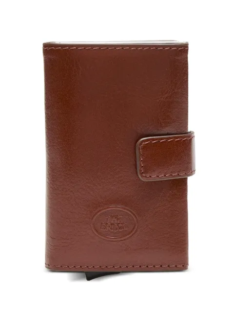 The Bridge Bridge logo-embossed leather cardholder
