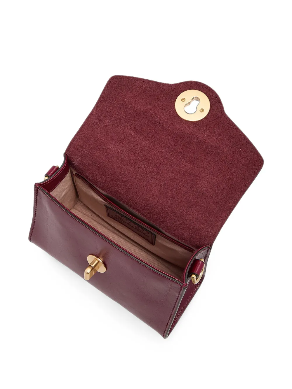 The Bridge Leren shopper Rood