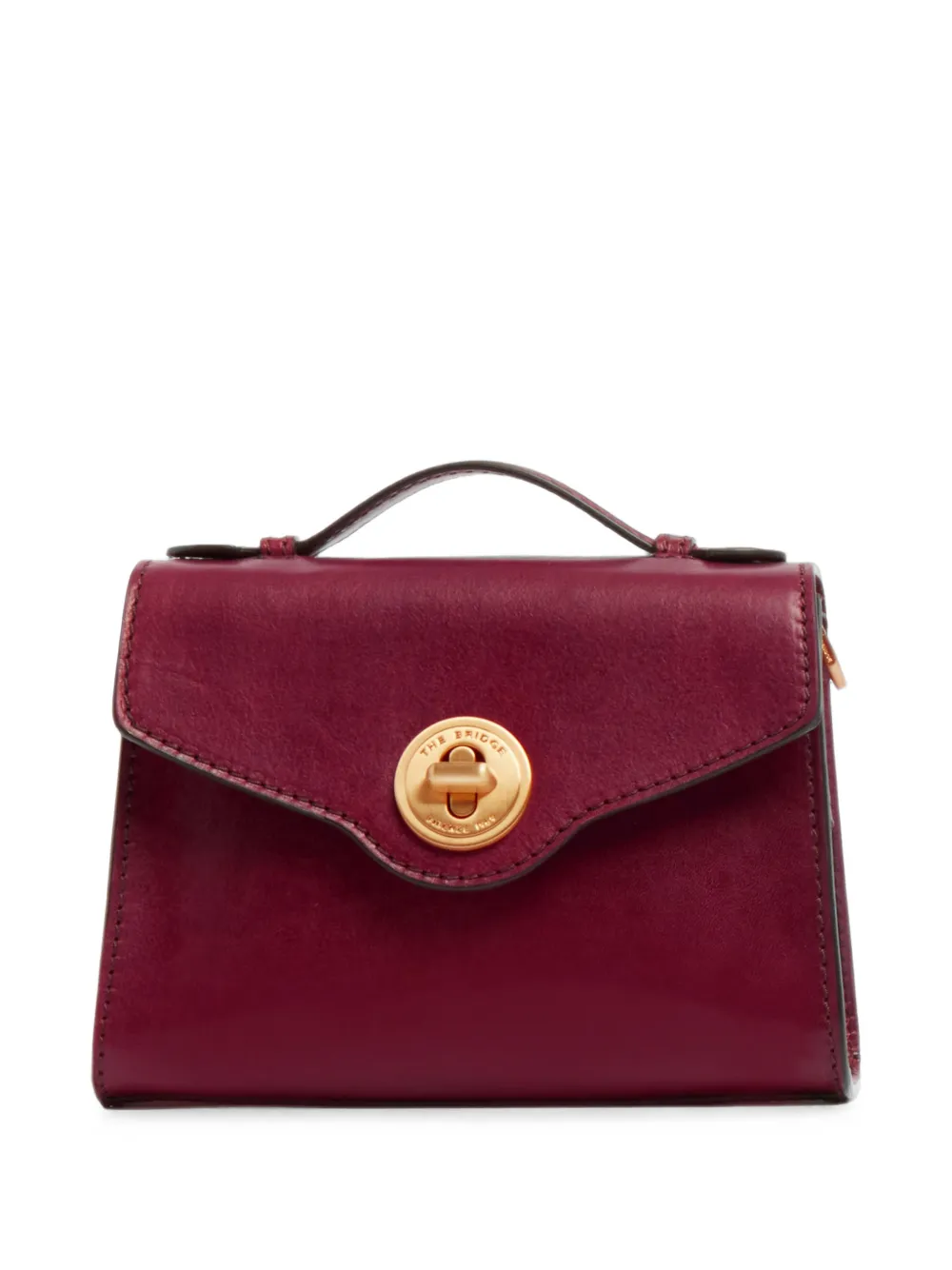 The Bridge leather tote bag - Rosso