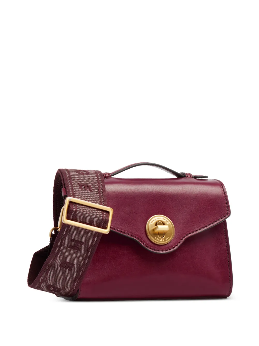 The Bridge Leren shopper Rood