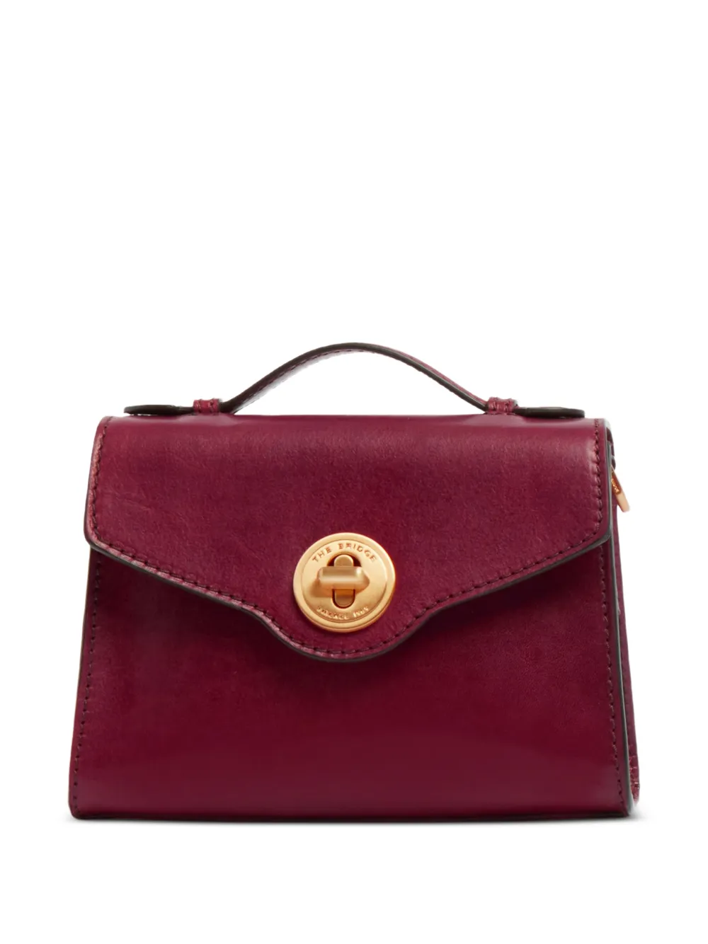 The Bridge Leren shopper Rood