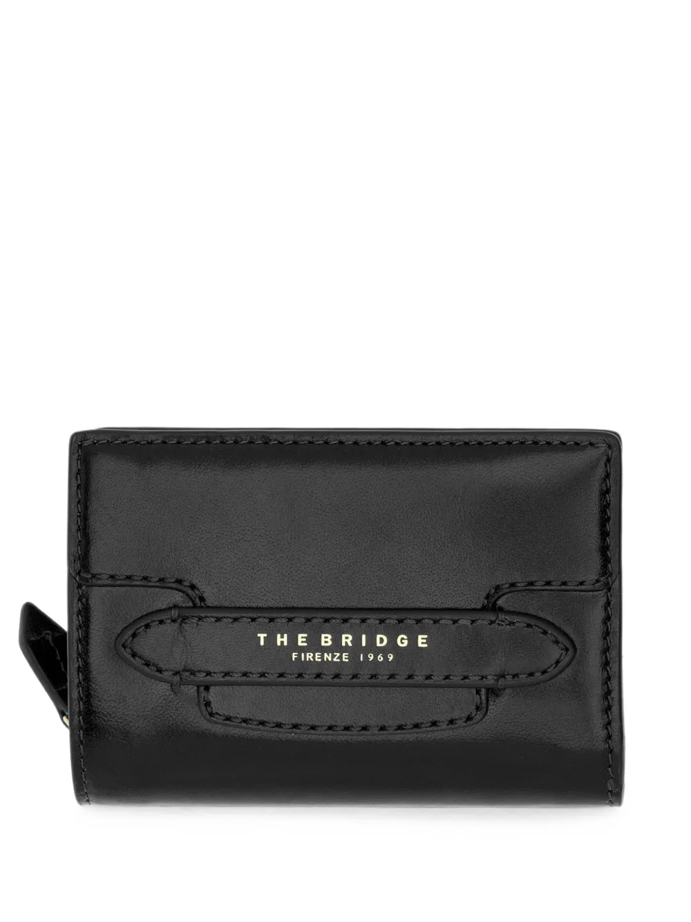 The Bridge Logo-print Leather Wallet In Black