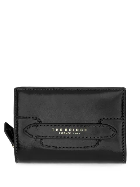 The Bridge logo-print leather wallet