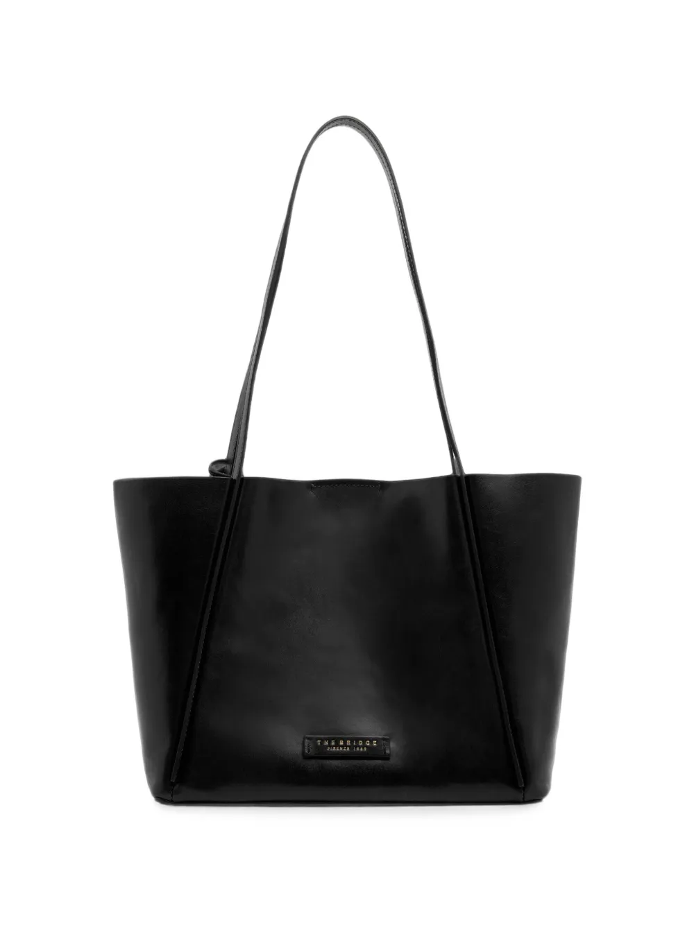 The Bridge Icons leather shoulder bag - Nero