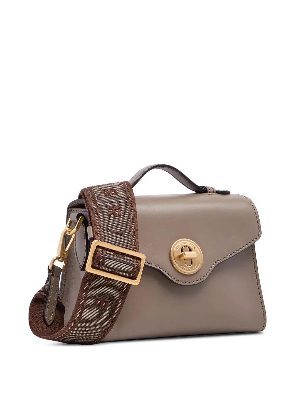 The Bridge Leren shopper Grijs
