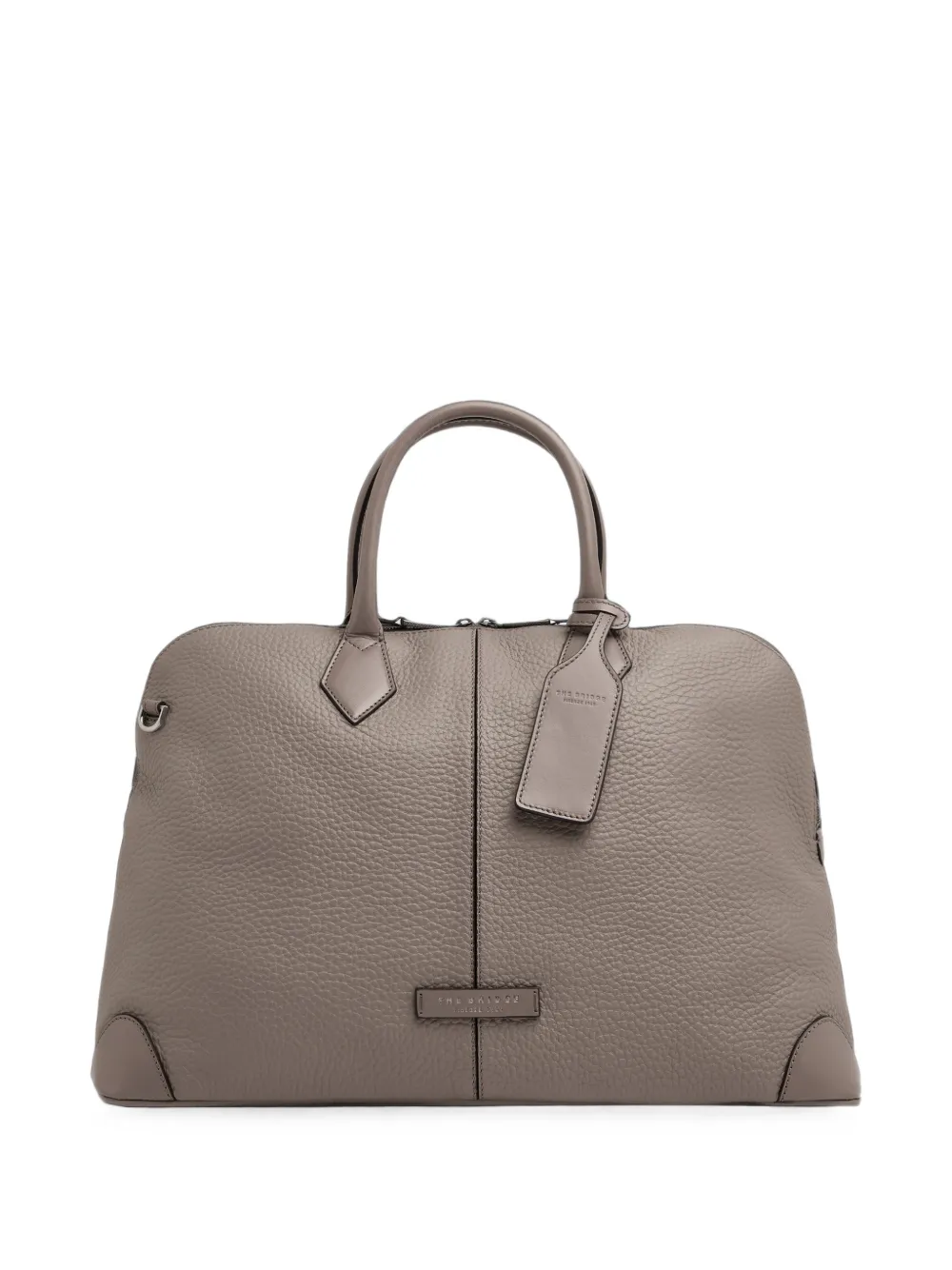 The Bridge leather travel bag - Grigio