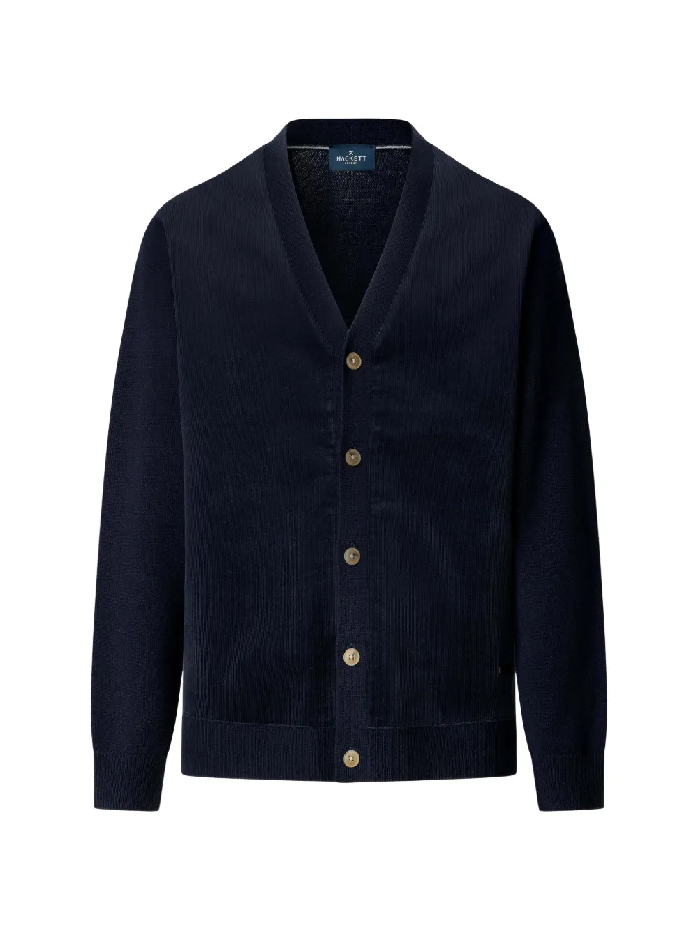 Hackett London V-neck Cardigan In Blue